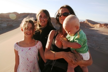 Wir auf der groen Sanddne im Valle de la Luna